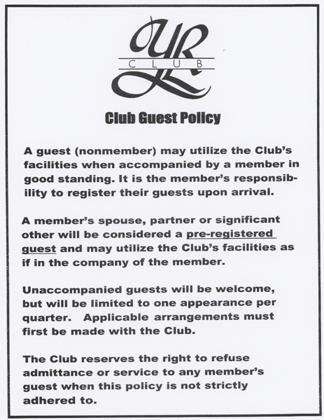 Club Guest Policy